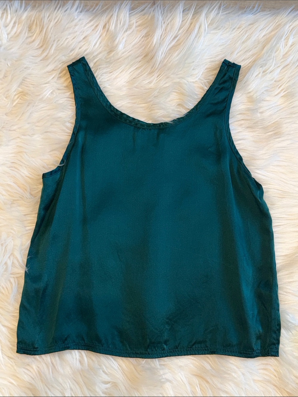 VICTORIA'S SECRET Gold Label Vintage Silk Camisole Emerald Green S Quiet Luxury